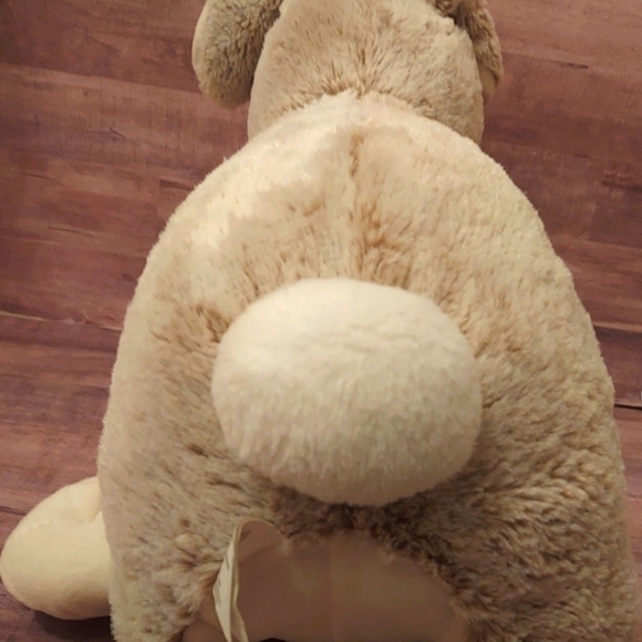 HUGE! Cute & Soft Gray Grey Plush Easter Bunny Stuffed Animal Toy Easter Holiday - Picture 5 of 12